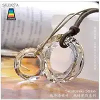 送礼精品水晶strass情侣吊坠项链银魅送绳盒
