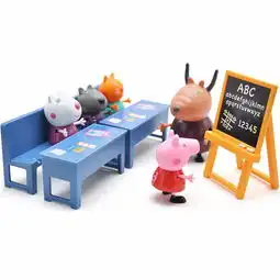 小猪佩奇peppapig粉红猪小妹儿童女孩过家家玩具教室套装蜜芽
