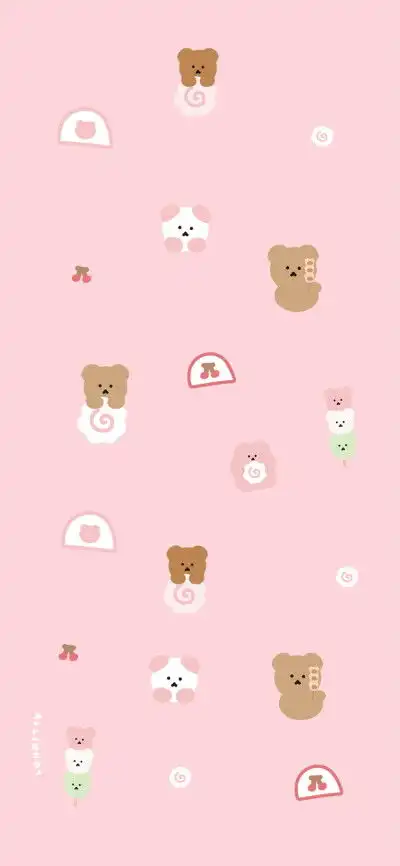 可可爱爱的花花大熊猫壁纸
