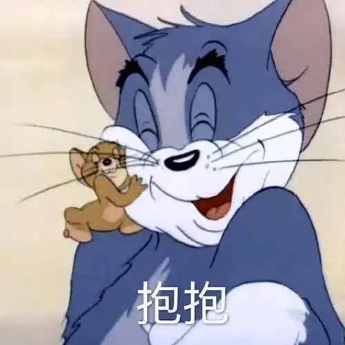 沙雕猫和老鼠表情包
