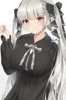 二次元甜美少女性感手绘插画
