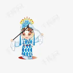 蓝色国风卡通装饰素材图片免费下载高清卡通手绘png千库网图片编号7523856
