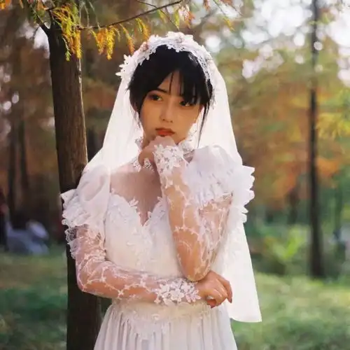 婚纱头像丨白色系列女生头像
