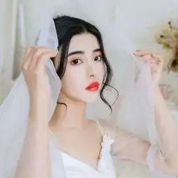 穿婚纱的女生唯美头像韩版伤感女生婚纱头像
