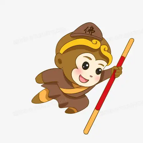 手绘西游记人物之孙悟空png图片素材下载手绘png熊猫办公
