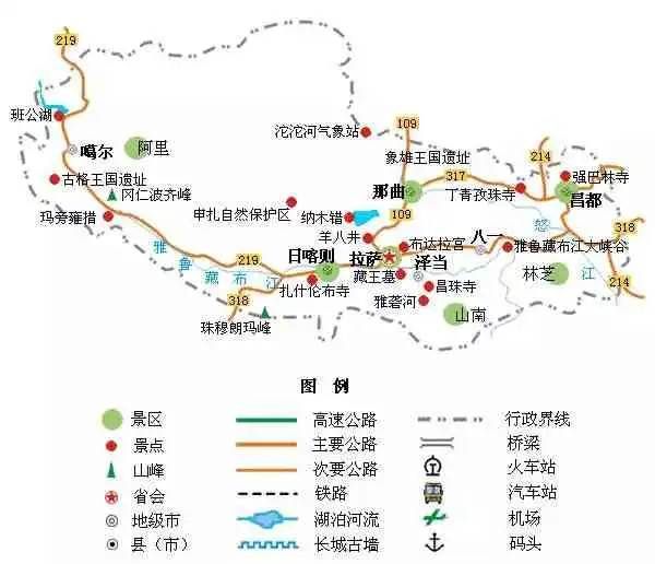 中国旅游地图精简版你想去哪儿
