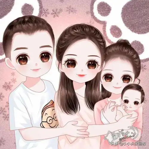 换个好看的亲子全家福头像,换个好心情

