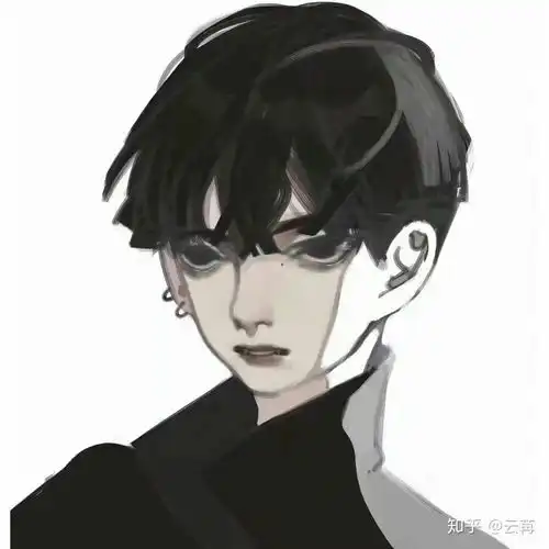 有没有类似这种黑白风格的情侣头像
