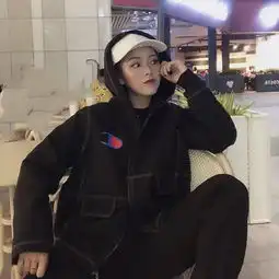 冬天呢子外套女短款
