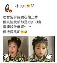 林心如苏有朋用表情包自黑还珠剧组都是表情包十级
