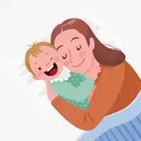 大人抱小孩子情侣头像萌萌哒一对微信头像图片大全
