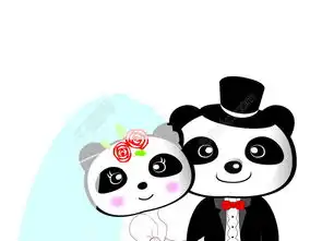 卡通熊猫情侣七夕可爱漫画卡通形象高清图片免费下载jpg格式2480像素编号16253745千图网
