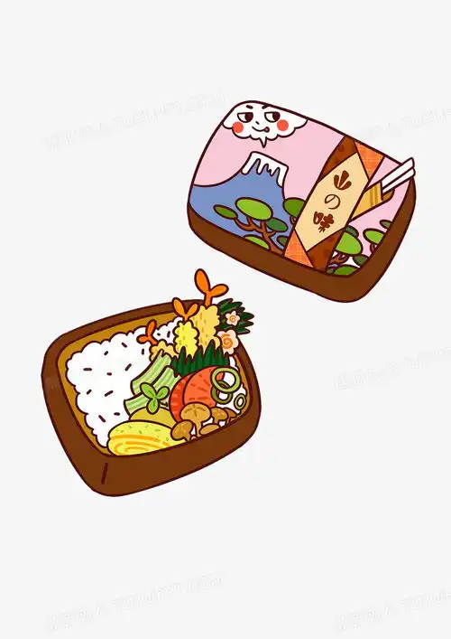卡通手绘日本便当png图片素材免费下载png格式7501061像素熊猫办公
