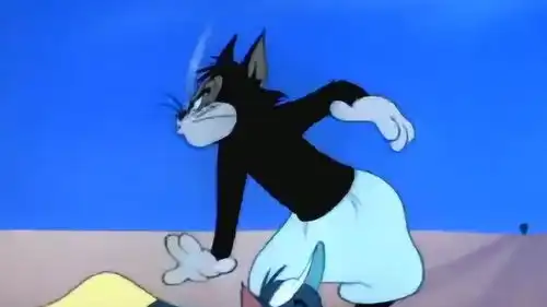 猫和老鼠汤姆与黑猫打网球,用杰瑞当球,结果吃亏的反而是猫
