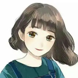小清新短发女生手绘动漫头像
