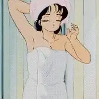 漫画小女孩裹着浴巾的头像微信头像图片大全
