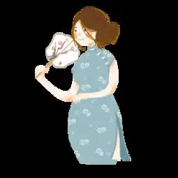 图片免费下载旗袍美女卡通素材旗袍美女卡通模板千图网
