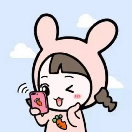 可爱卡情侣头像图片呆萌简约一男一女
