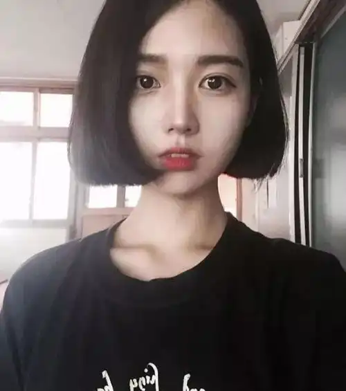黑色发型参考,送给不爱染发的小仙女
