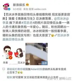 李晨范冰冰换回情侣头像秀恩爱,网友评论却说炒作太搞笑了
