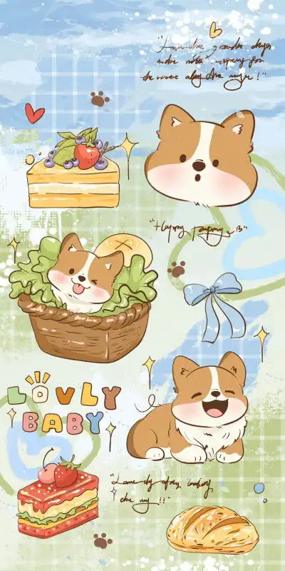 可可爱爱的花花大熊猫壁纸
