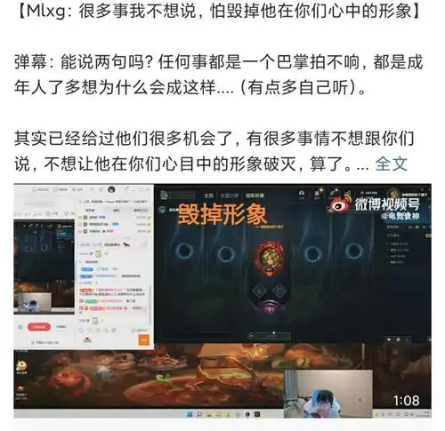 不想破坏心中的形象,mlxg再次开团rng官方,uzi也读起来弹幕
