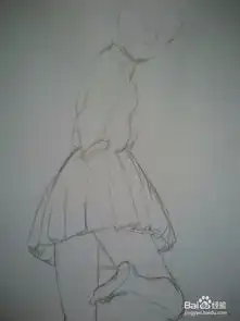 水上女孩动漫人物手绘插画线稿教程

