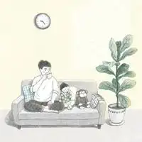 暖心的父女图片卡通妇女成长暖心图片
