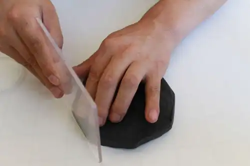 轻粘土阴阳八卦,手工制作黑白无常的底座
