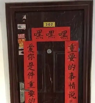 女生寝室的佛系春联走红网络,网友现在的学生真会玩啊
