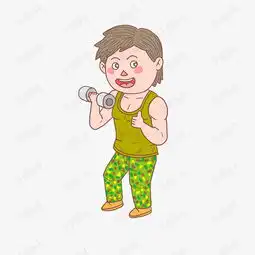 卡通手绘人物健身少年素材图片免费下载高清psd千库网图片编号11450786
