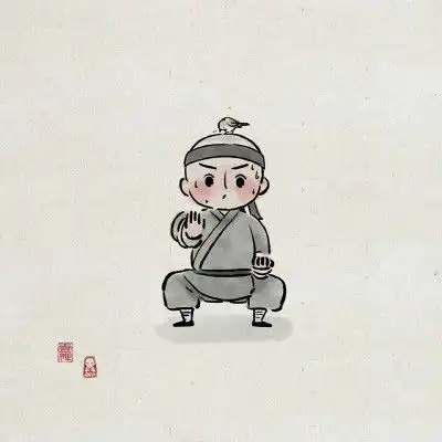 最萌小和尚卡通图片头像,一禅小和尚可爱图片头像
