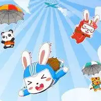 可爱贝小兔卡通头像,小兔子萌萌哒,乐呵呵
