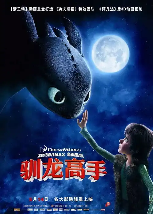 驯龙高手3即将上映定档3月1日哟

