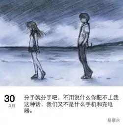 经典分手语录字图片
