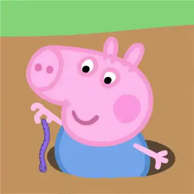 呆萌幼稚卡通情侣头像我不是猪我是你的佩奇
