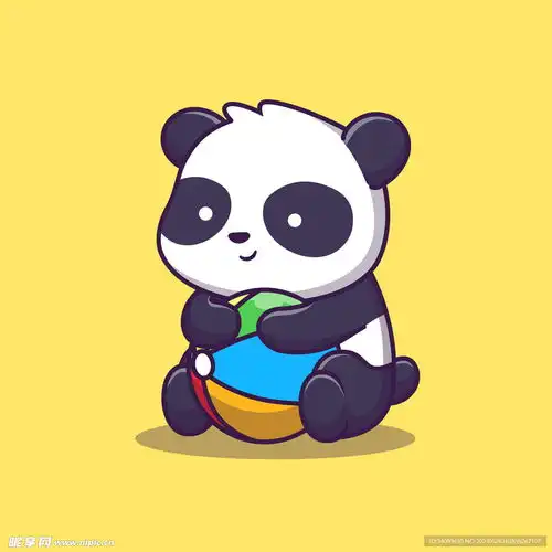 卡通熊猫设计图
