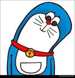 求哆啦a梦歪脖高清头像
