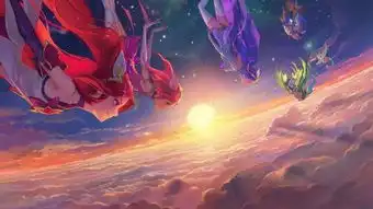 lol星之守护者霞与洛皮肤原画技能特效回城动画背景故事
