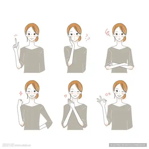 女人表情设计图女性妇女
