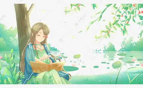 绿色唯美治愈卡通清新夏季阳光小暑风景配图素材图片免费下载千库网

