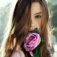 欧美拿花漂亮头像图片微信头像图片大全
