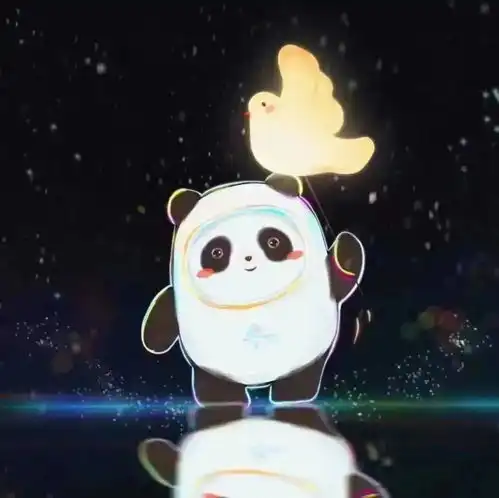 超可爱的冰墩墩头像来啦
