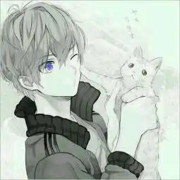 求一张动漫男生图片,要高清的,除了眼睛之外其他的地方都是黑白的,眼睛像黑岩射手的感觉一样,要空灵一
