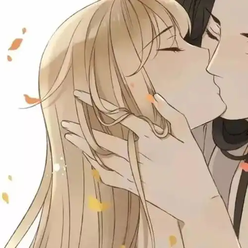超甜卡通情侣头像一左一右动漫情侣头像一男一女
