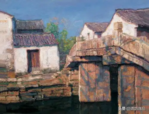 梦里的江南水乡陈逸飞油画作品欣赏
