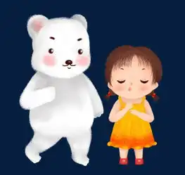 卡通小动物与女孩简约设计图片素材其他格式下载动漫人物大全
