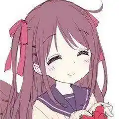 有没有像这种眯着眼笑的动漫女孩头像
