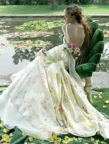 彩色的婚纱,一生也要穿一次
