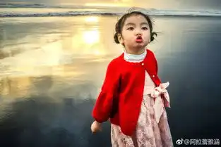 阿拉蕾海边嬉戏萌翻,网友调侃哪咤闹海吗
